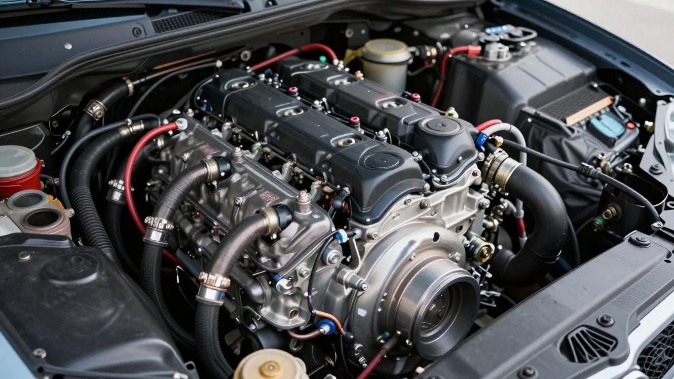 Motorraum eines modernen TSI-Motors