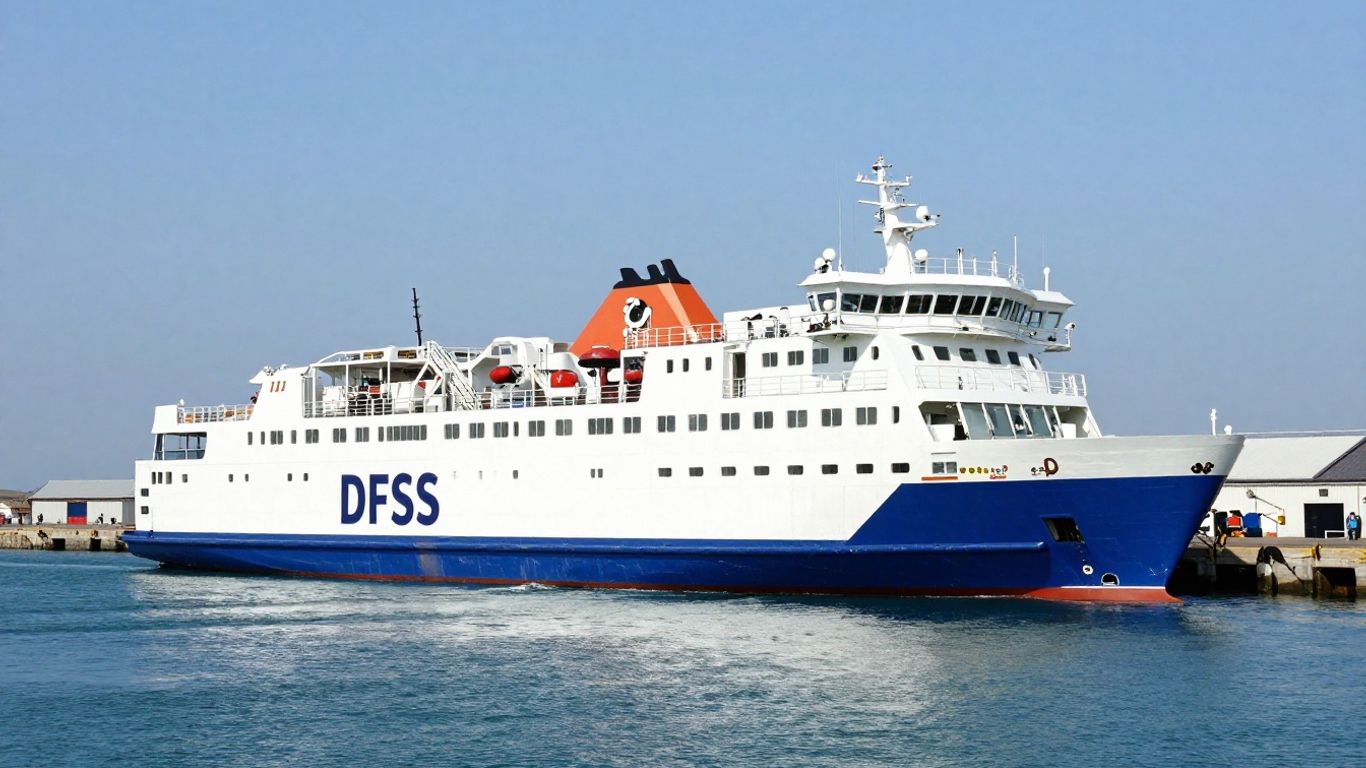 DFDS ferry at Dover port