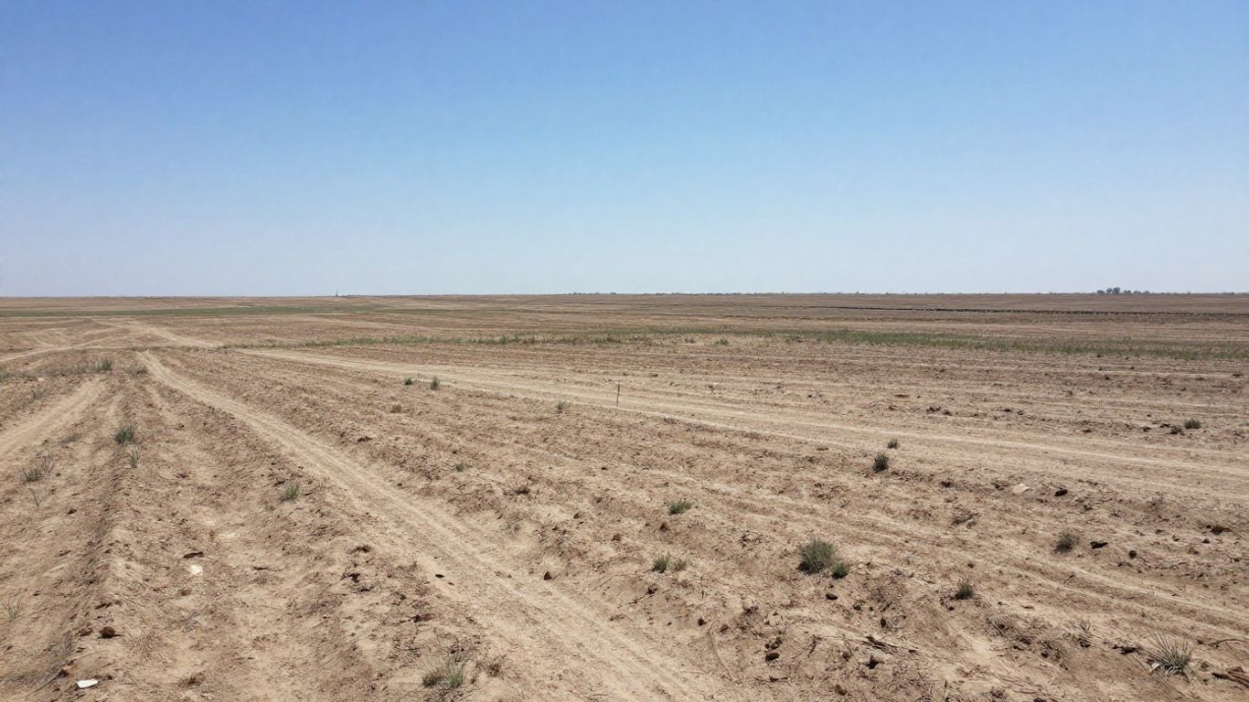 Empty land parcel with visible boundaries.