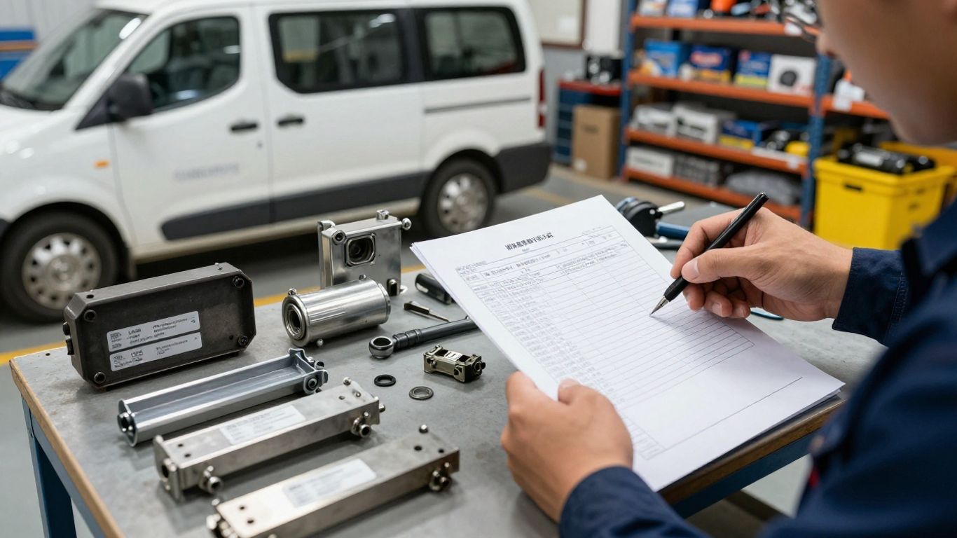 BYD vehicle parts request preparation
