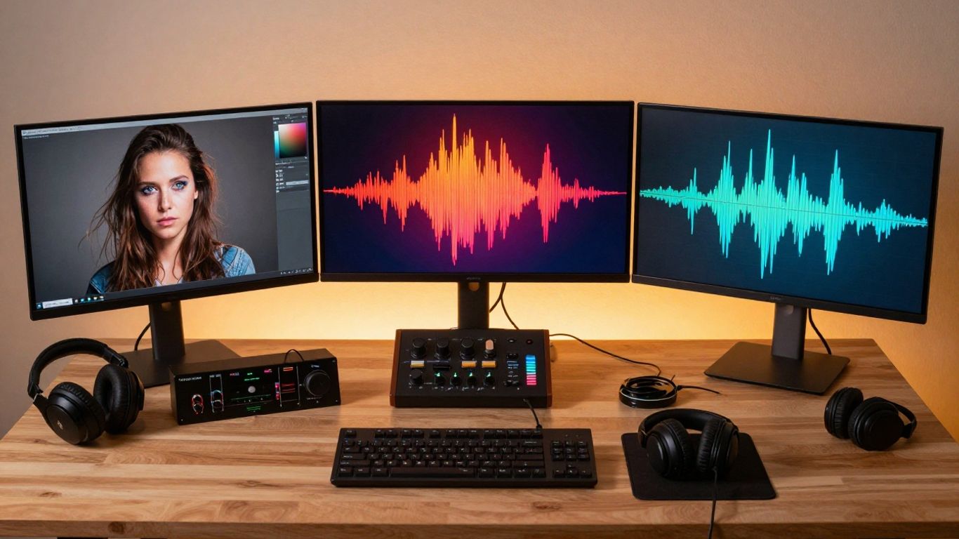 Creator organizing music video exports and metadata