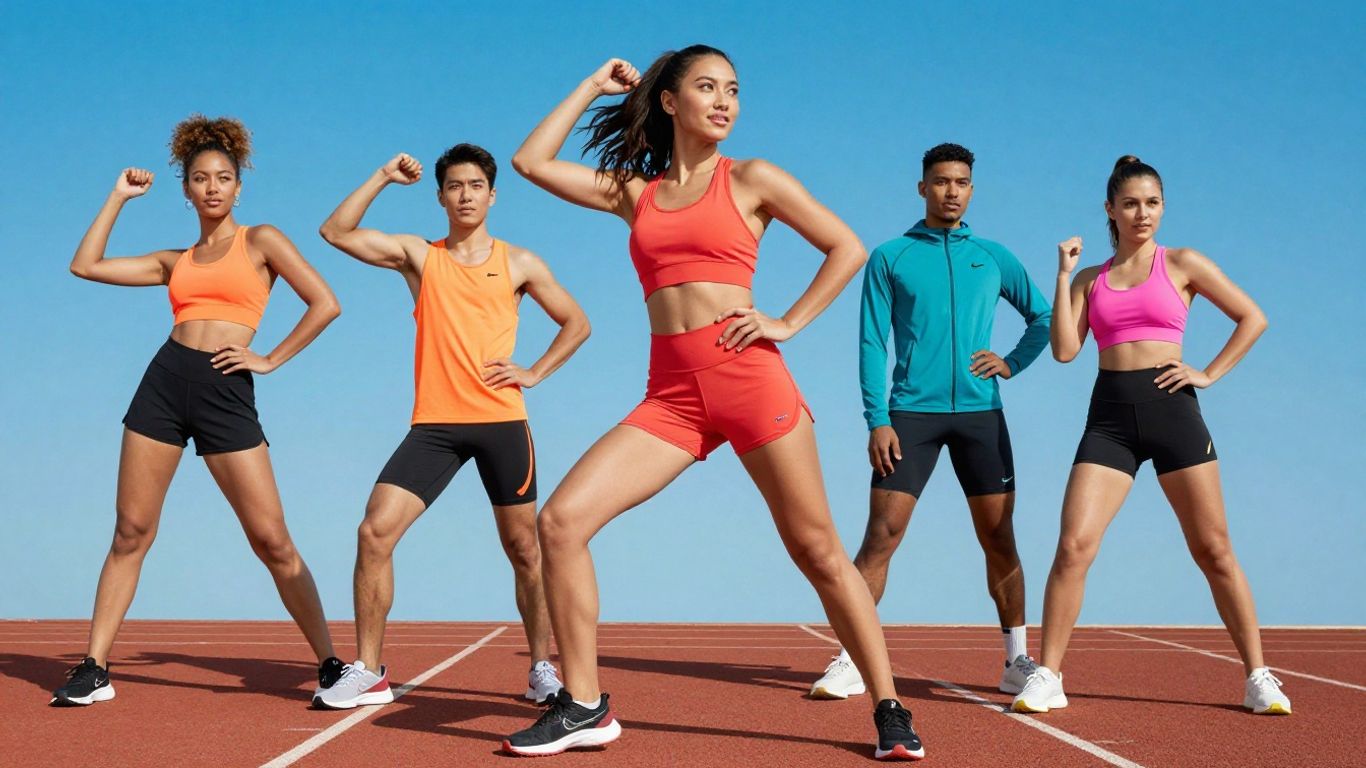 P.E Nation activewear clothing displayed stylishly.