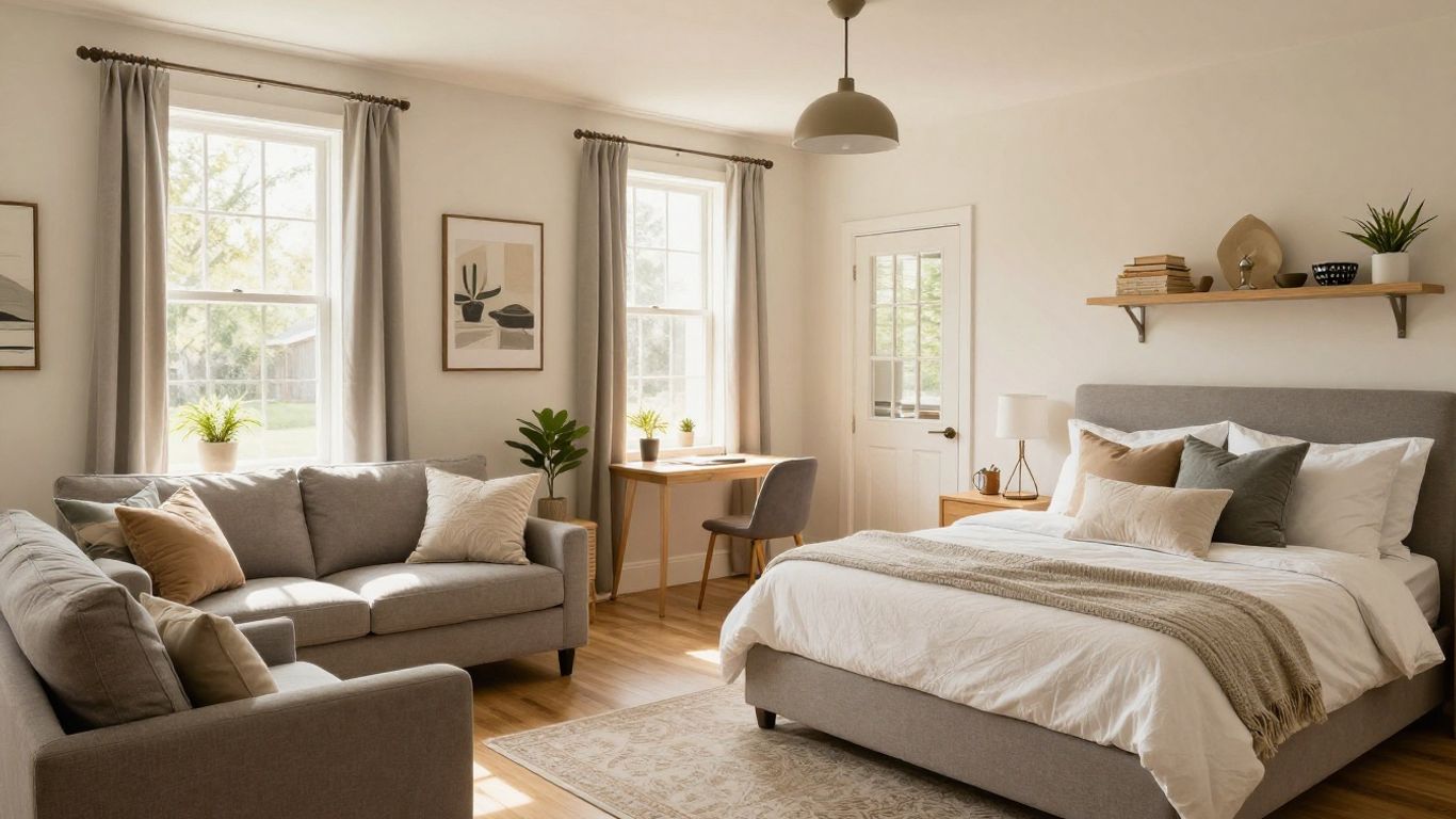 Multiple stylishly furnished Airbnb properties interior design