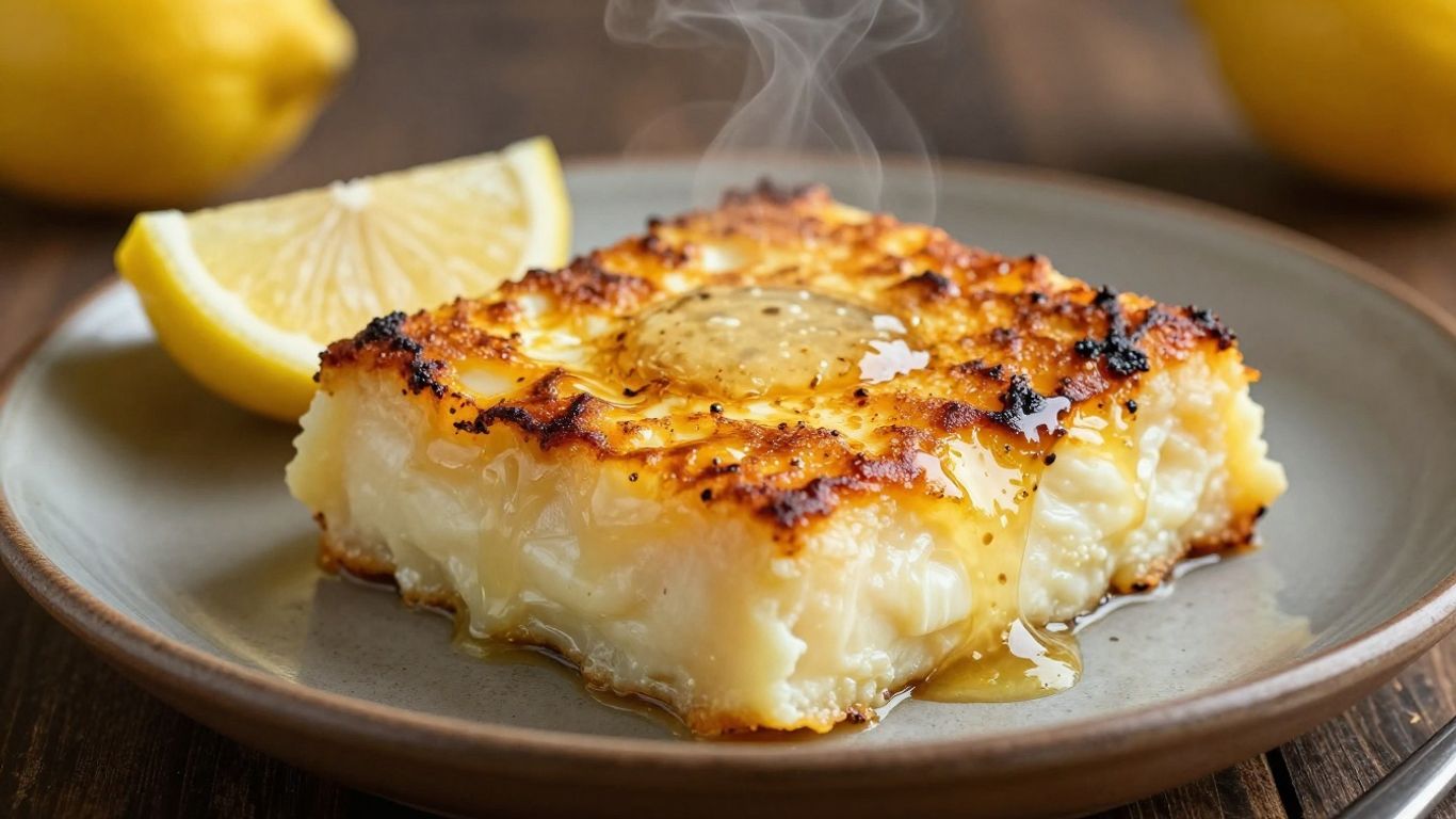 Pan-fried saganaki cheese appetizer with lemon