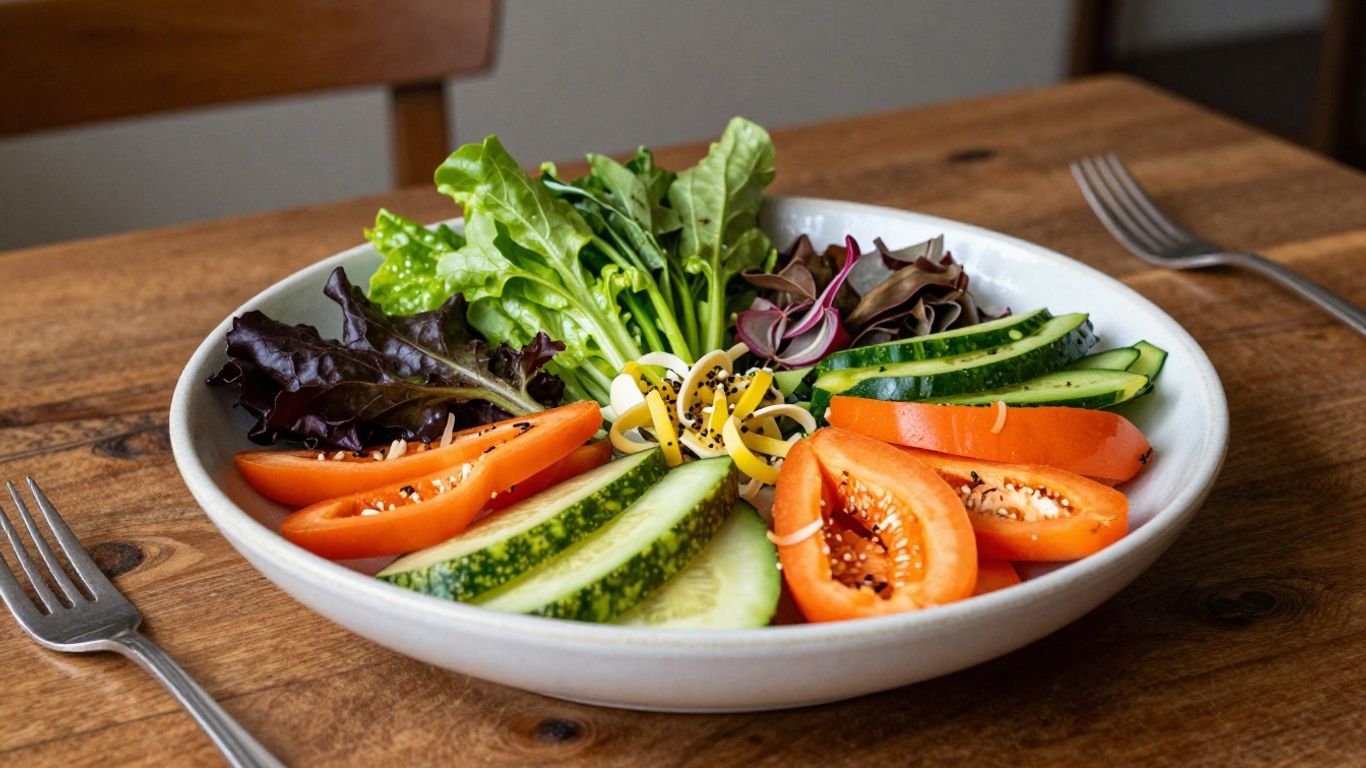 Healthy organic food on a plate