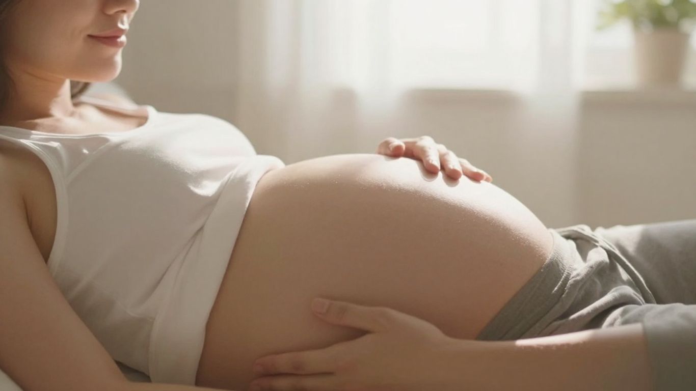 Pregnant person anticipating baby costs
