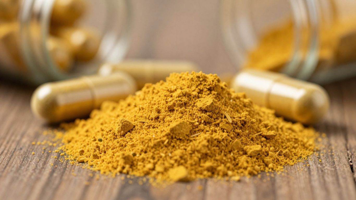 Berberine supplement capsules or powder