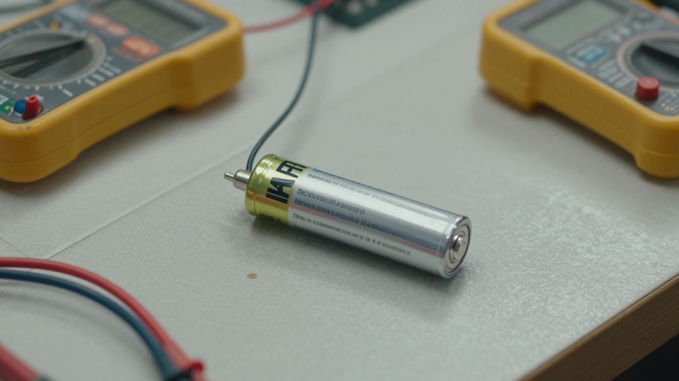Lithium battery charging module on workbench