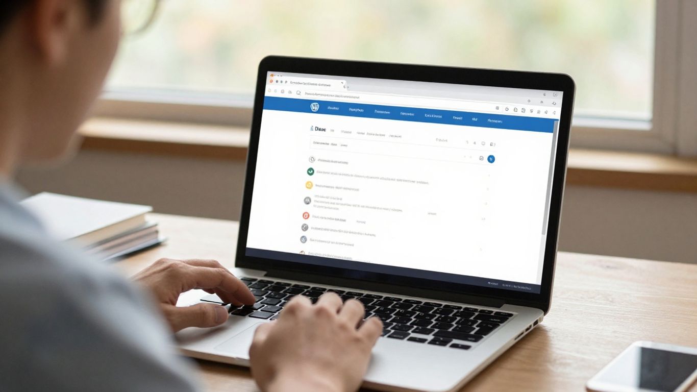 WordPress administrator reviewing a broken page address
