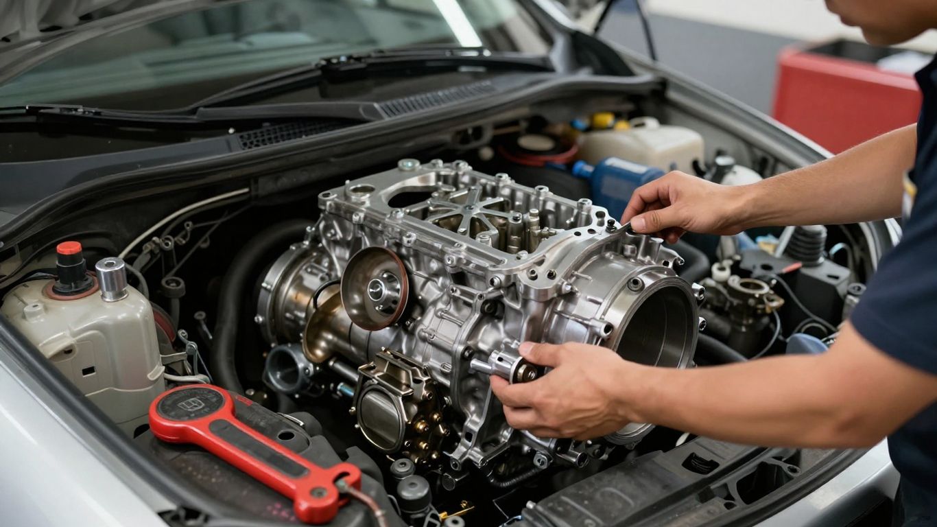 Used Honda transmission in a Melbourne workshop