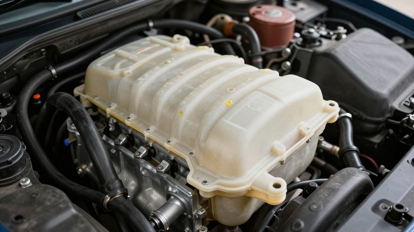 Coolant residue around engine components