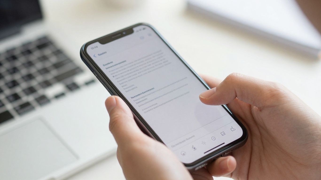 Phone scanning and signing a contract.