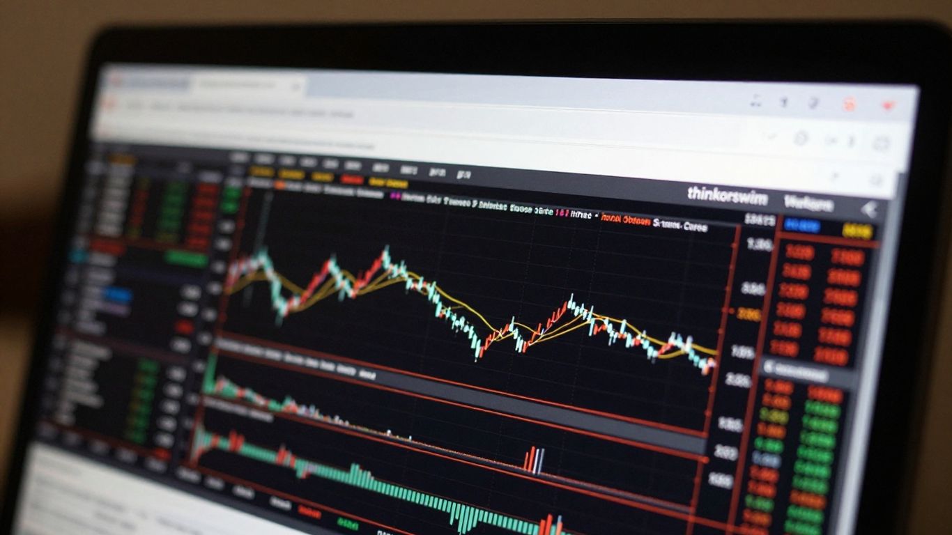 thinkorswim desktop interface with financial data visualizations