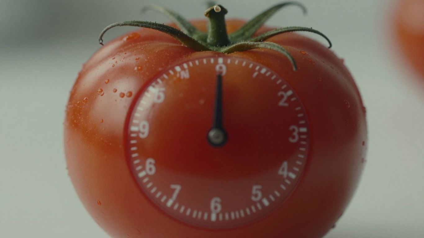 Minuteur Pomodoro rouge classique