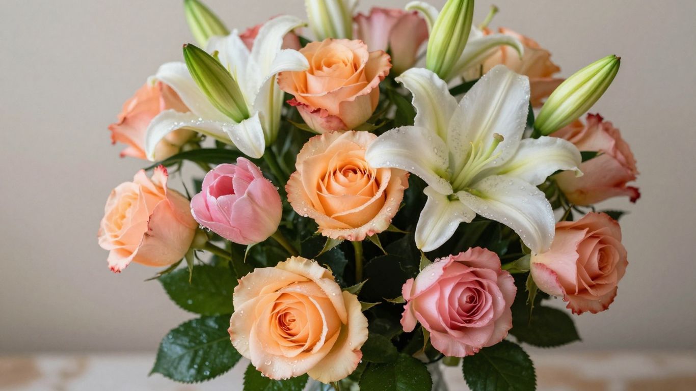 Fresh flower bouquet with same-day delivery in Altona.