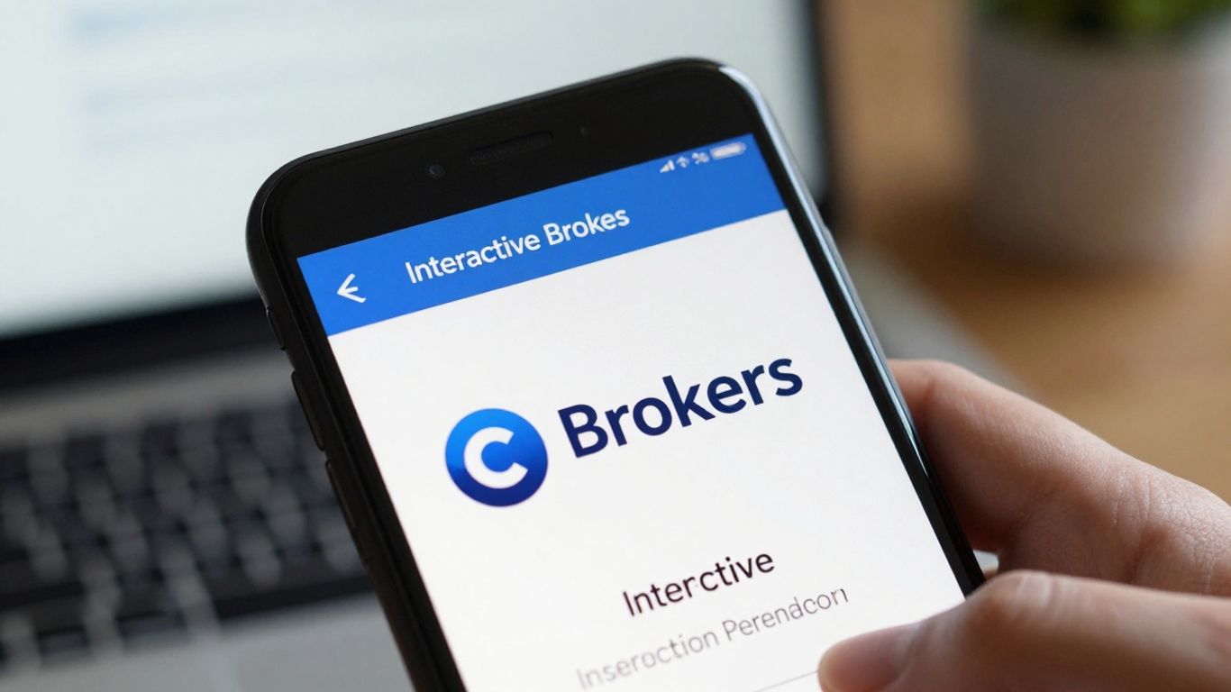 Interactive Brokers support phone screen on a smartphone.