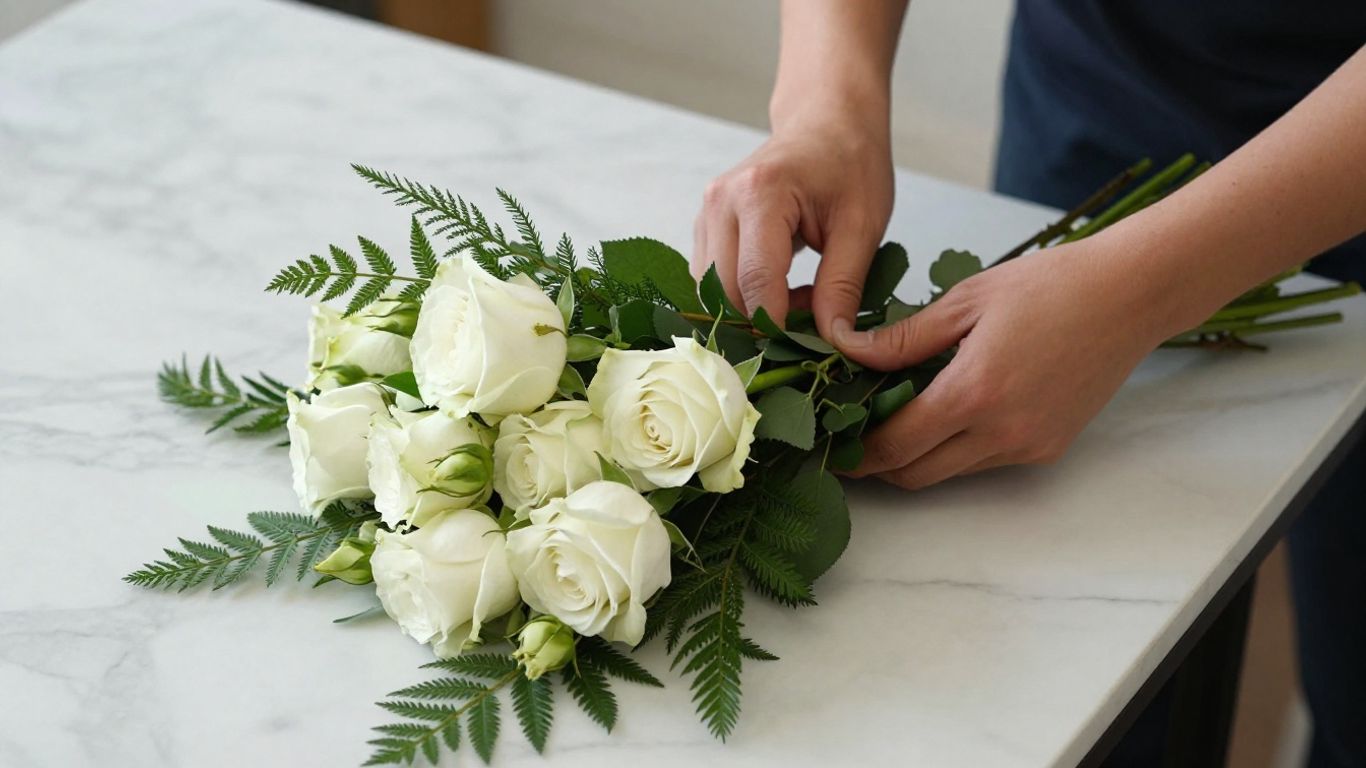 Elegant bouquets ready for transport
