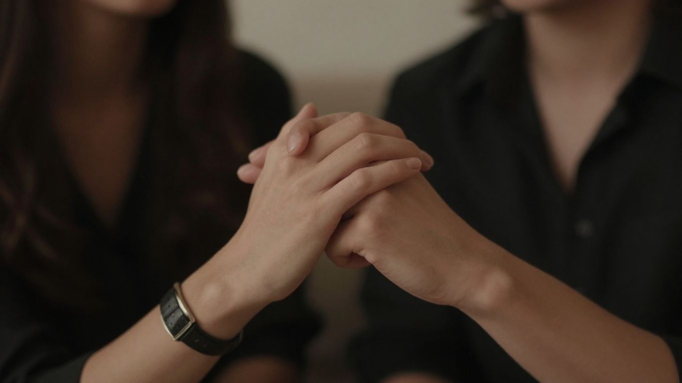 Casal de mãos dadas, expressando intimidade e afeto.