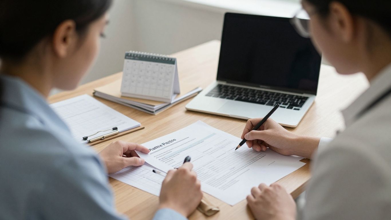 Billing specialist reviewing practice workflow