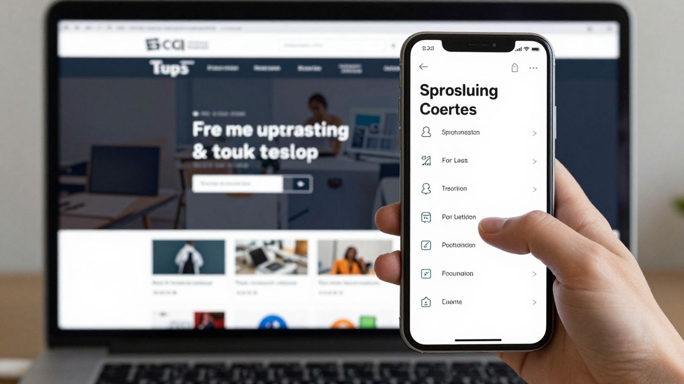 Mobile website optimization versus desktop website clutter.