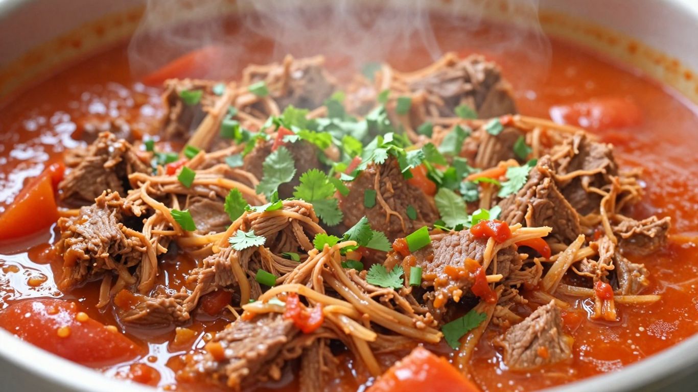 Authentic Cuban Ropa Vieja dish