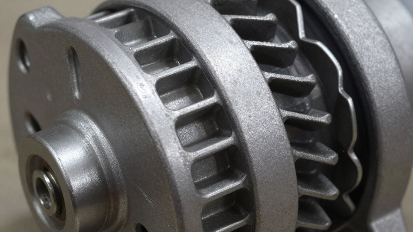 Close look at alternator cooling vents