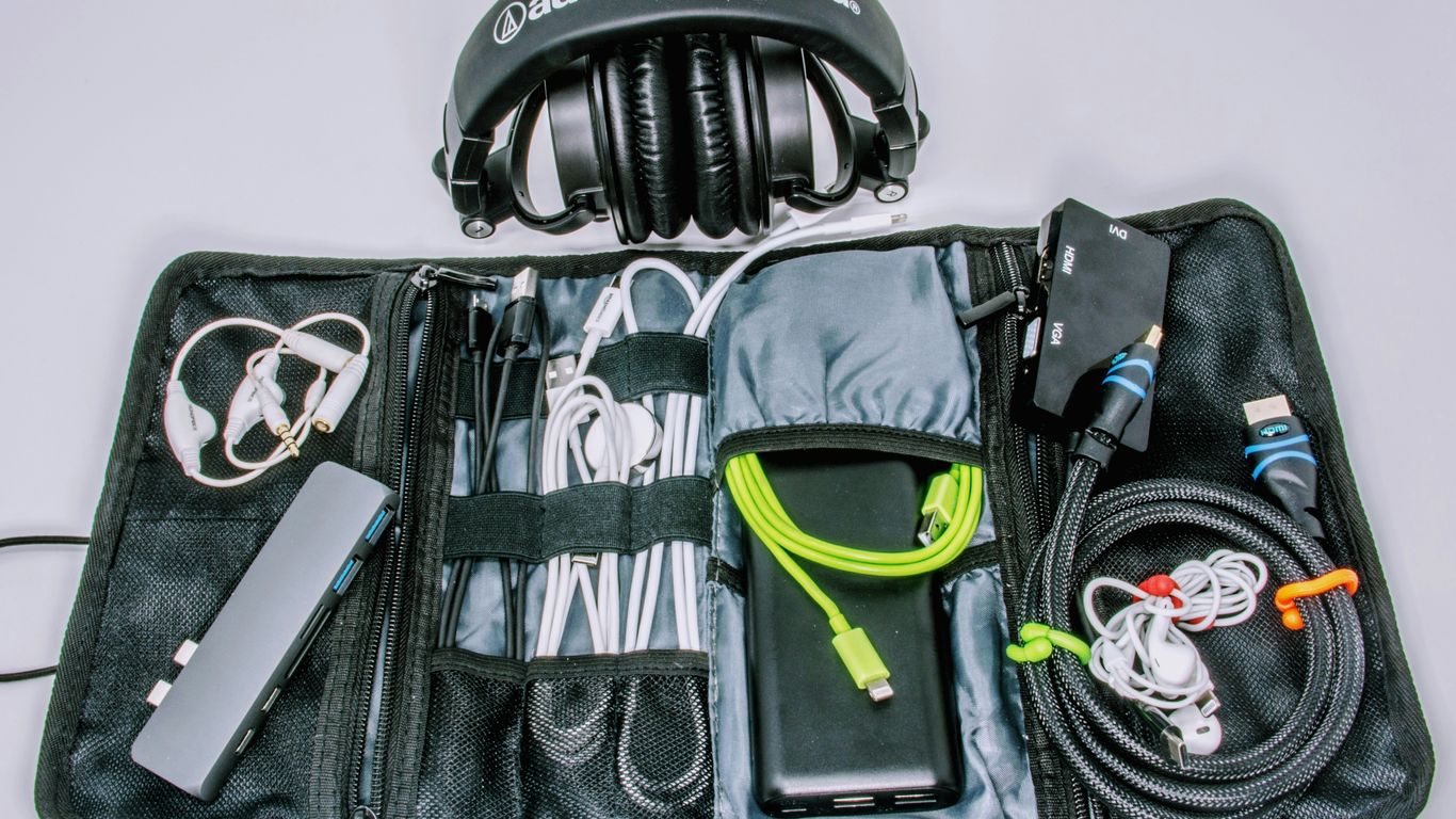 black Audio-Technica headphones