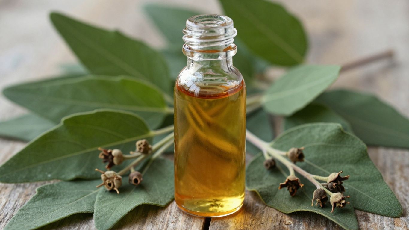 Patchouli Oil for Perfumery vs Aromatherapy: Key Differences 1 Patchouli leaves and oil bottle for perfumery