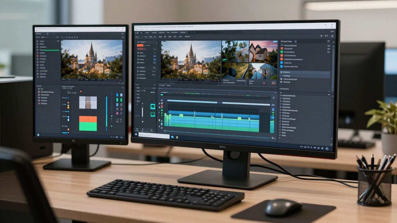 Professional AI video interface