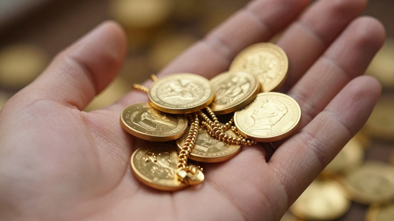 Hombre de familia que vende oro