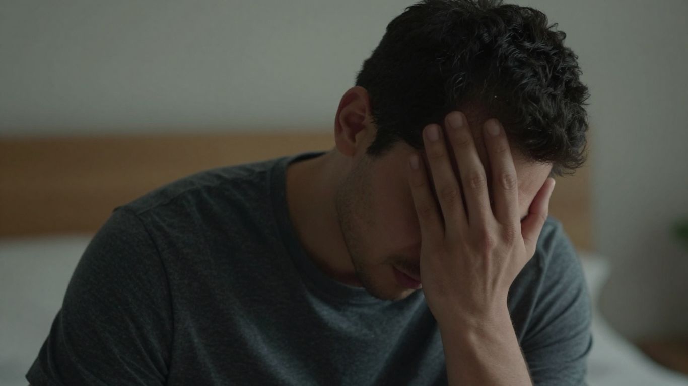 Person with bad posture experiencing a headache.