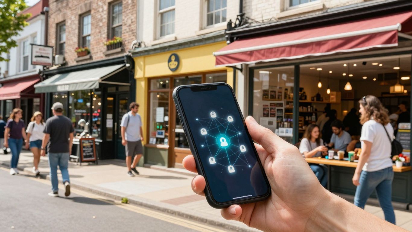 Local businesses connecting through digital marketing solutions.