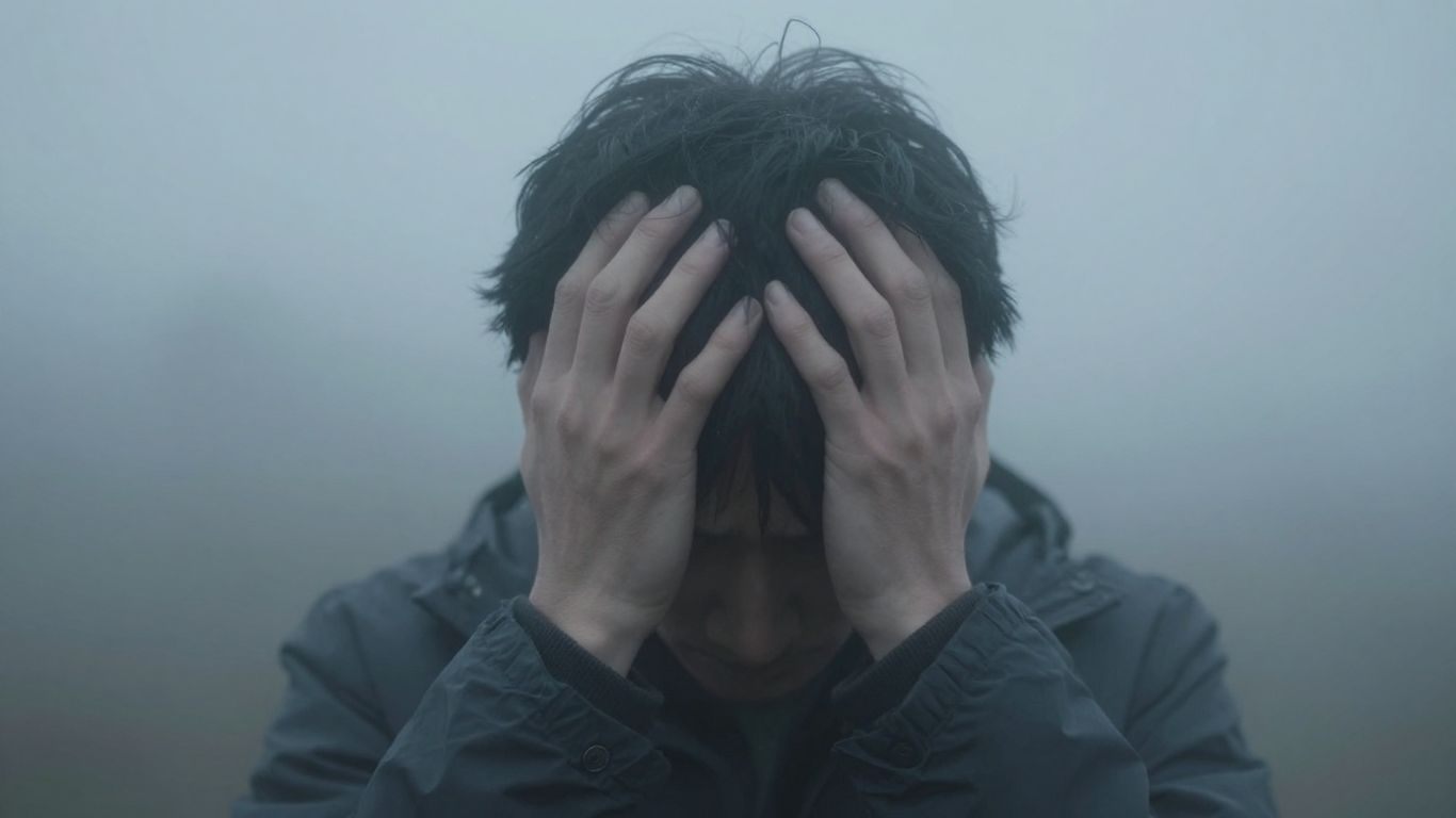 Person with headache and brain fog