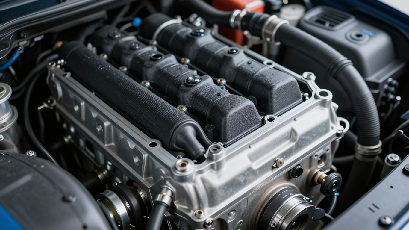 Nissan Navara engine close-up