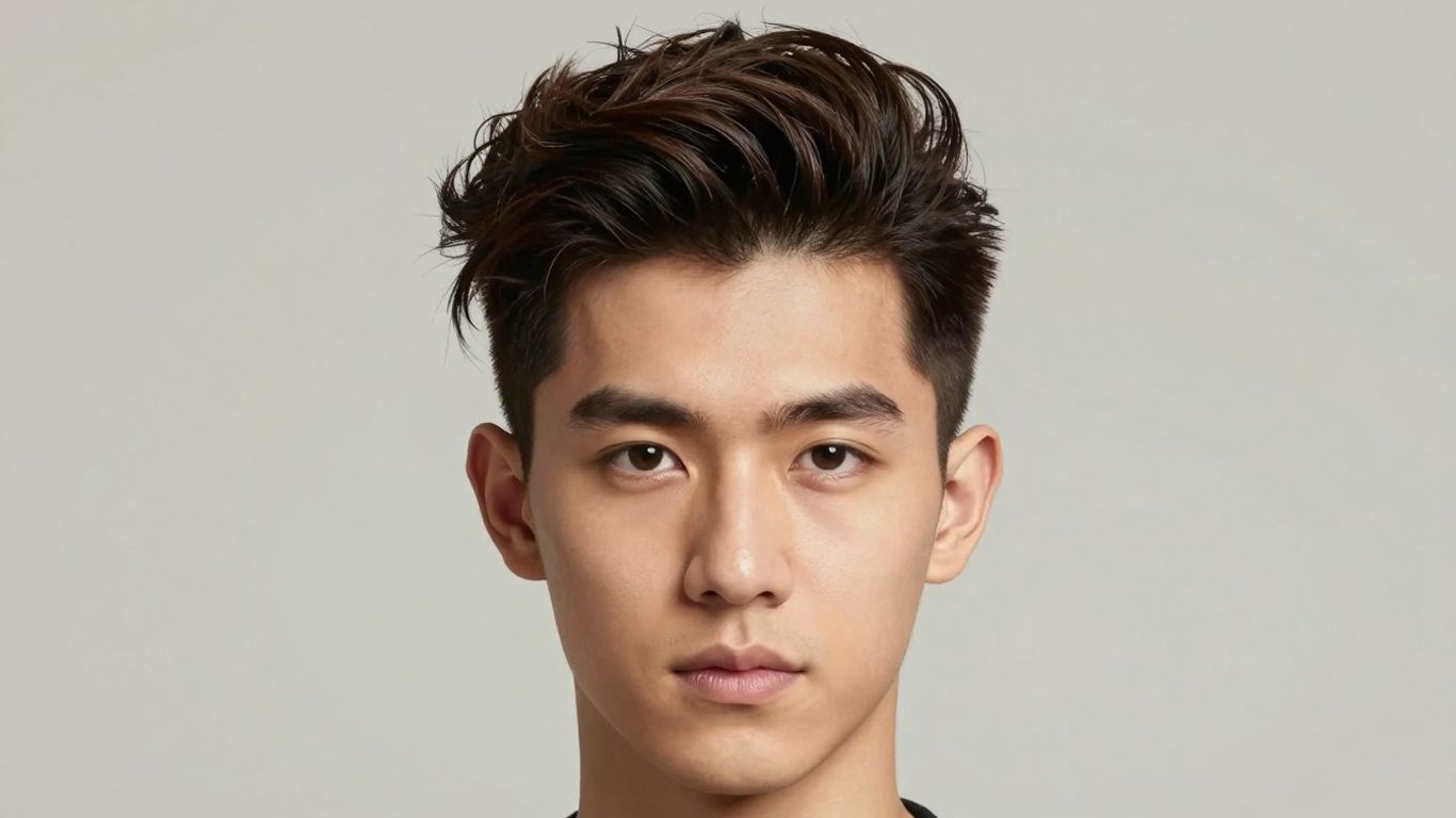 Man with a classic pompadour hairstyle.