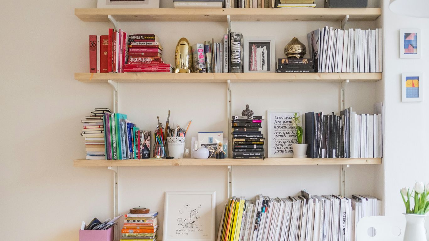 Organised shelves clearly displayed