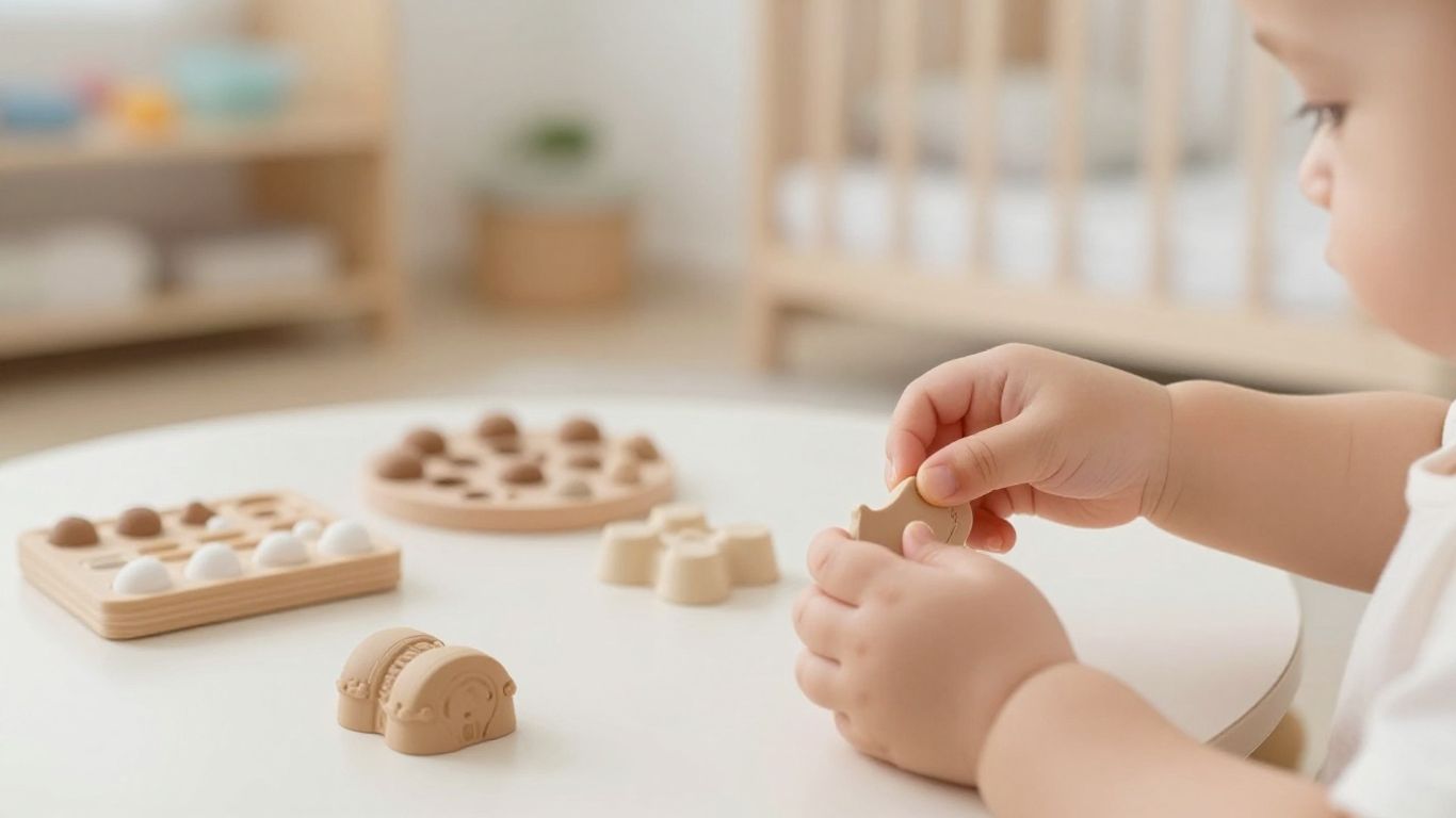 Sesión de estimulación temprana con texturas