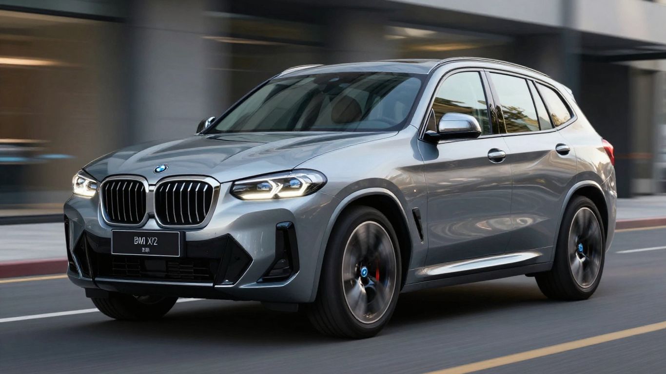 BMW iX3 Elektro-SUV in dynamischer Aufnahme