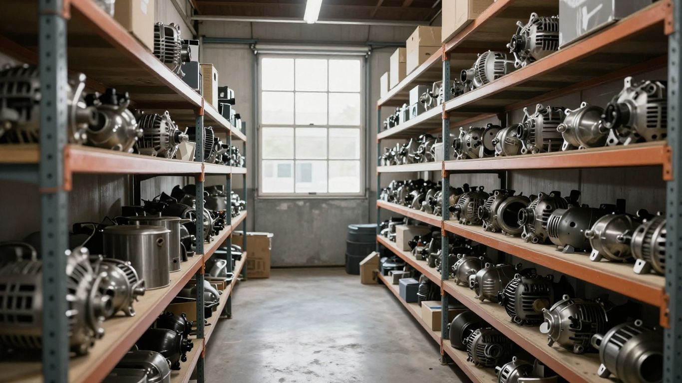 Inspecting various recycled automotive parts