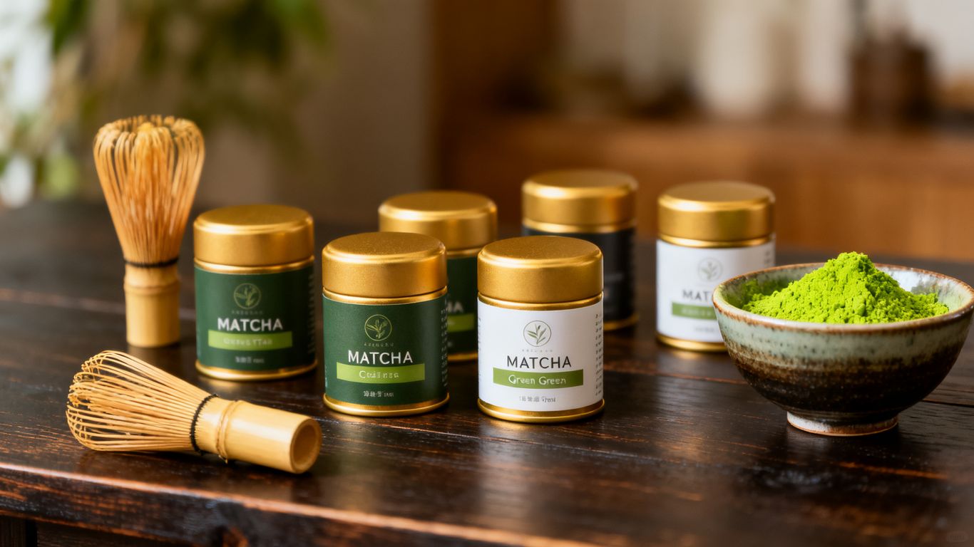 Quality comparison of matcha tins