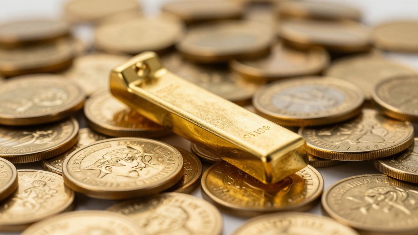 金币上的金锭