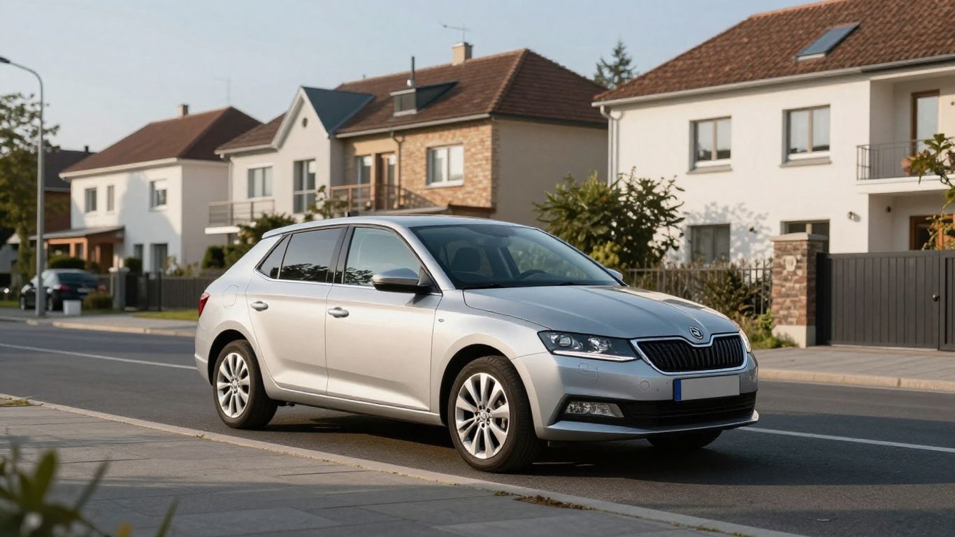 Skoda Fabia im urbanen Umfeld