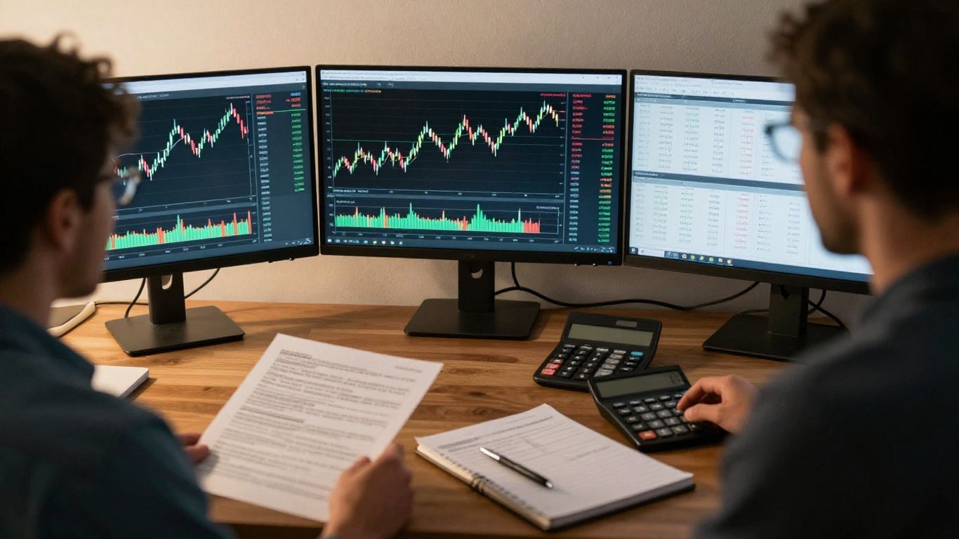 Futures trader comparing evaluation plans