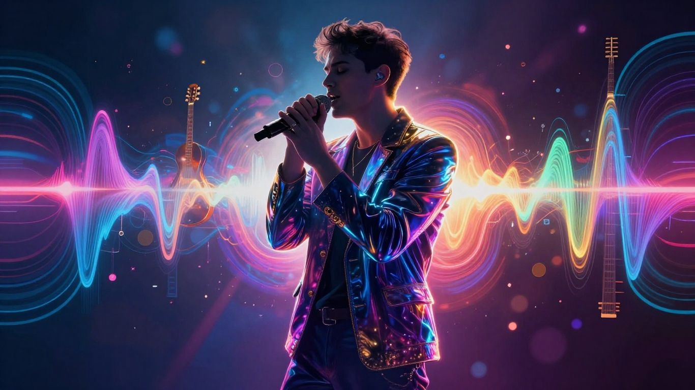 AI generating a music video from a classic song.