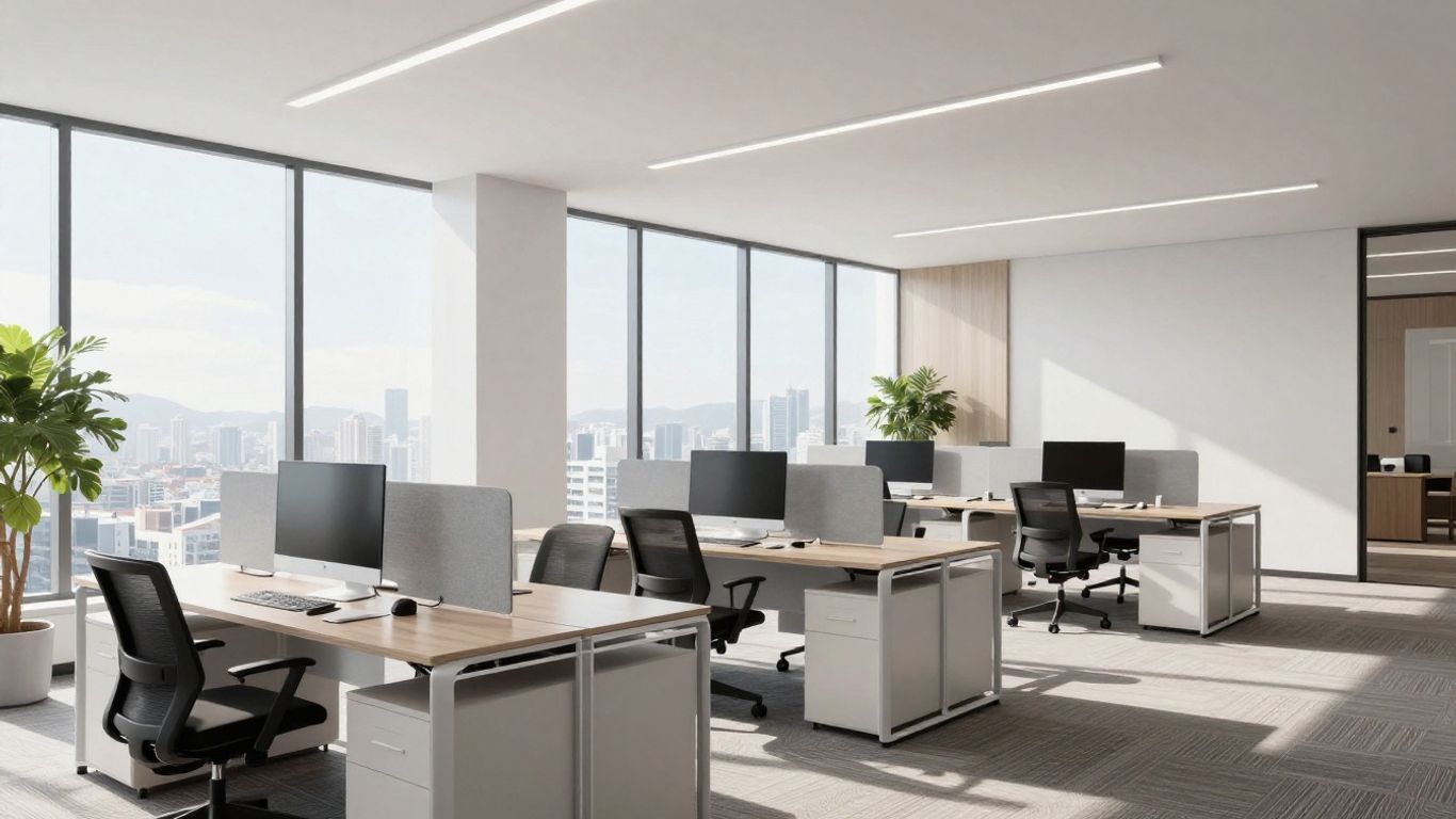 Bureau moderne de Comwatt, filiale du groupe QAIR.