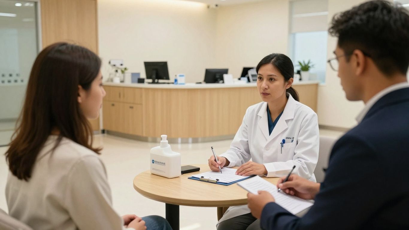 PCR testing appointment in a Dubai clinic