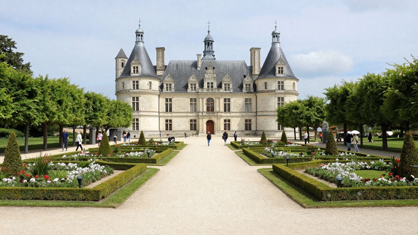 Loire Valley château gardens in June