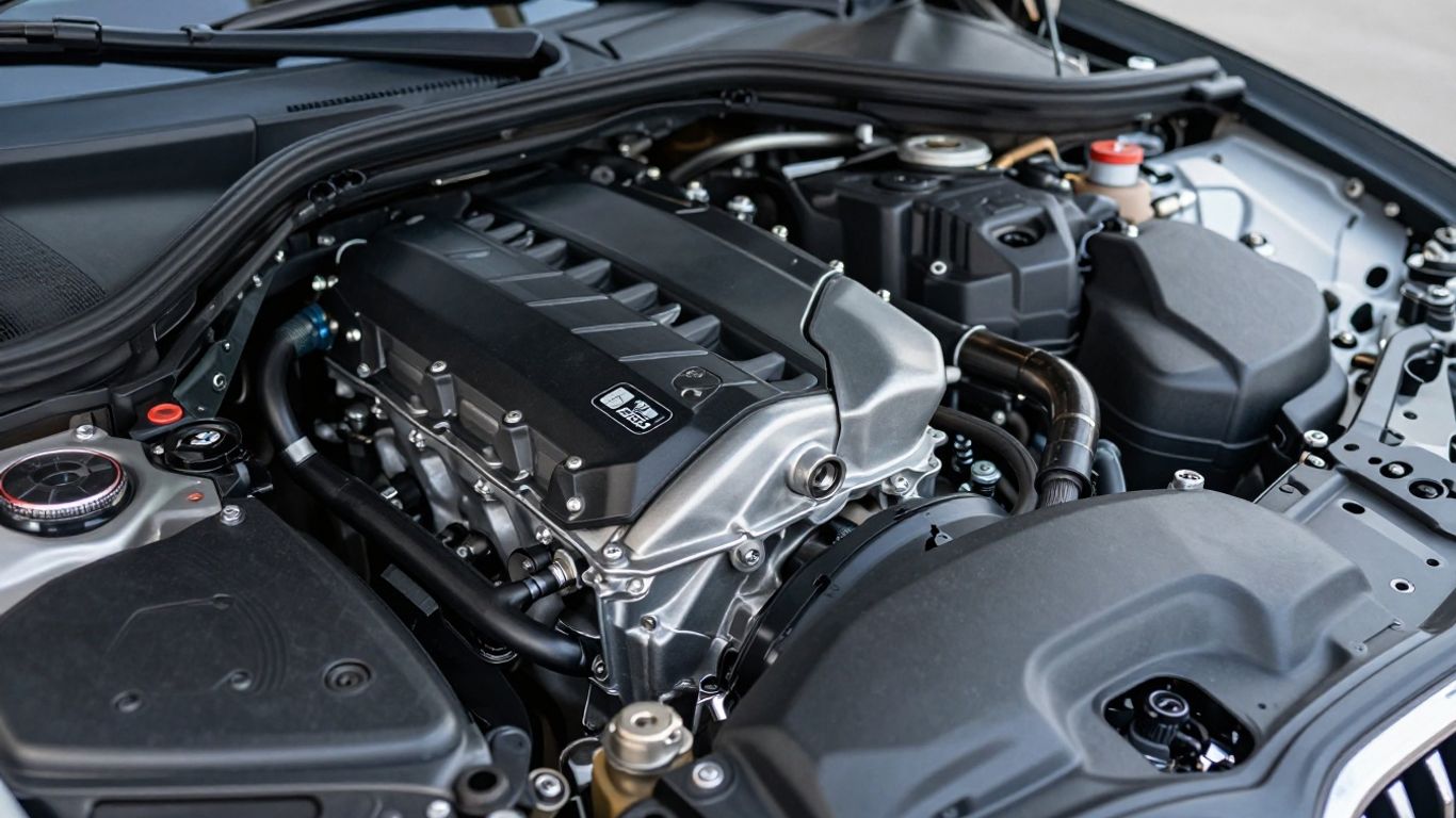 BMW X3 30d engine bay detail