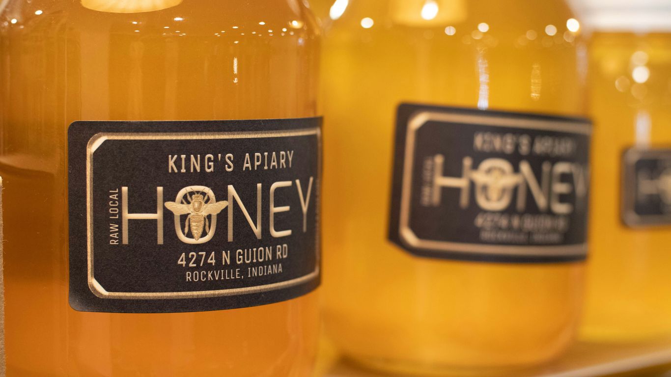 a group of bottles with labels