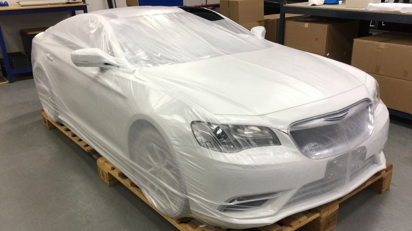 Packed Chrysler bonnet prepared for nationwide delivery